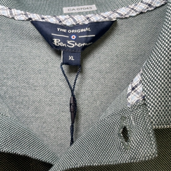 Ben Sherman green golf shirt sz XL - Picture 2 of 9